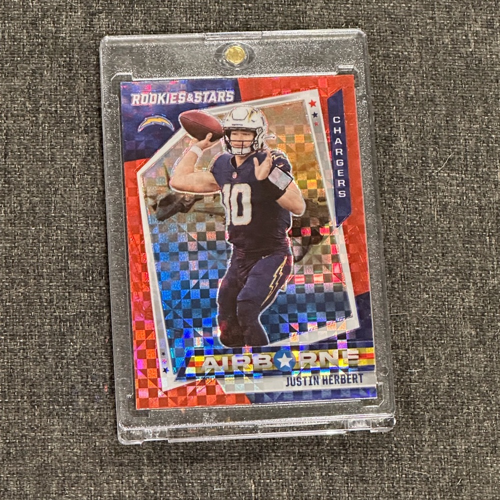 Rookies & Stars Justin Herbert Airborne Plaid Prizm